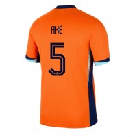 Nederland Nathan Ake #5 Hjemmedrakt EM 2024 Kortermet